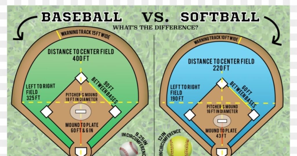 A Comparison Between Baseball and Softball
